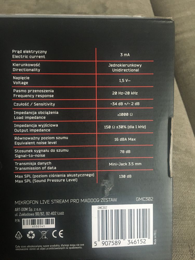 Mikrofony mad dog GMC302