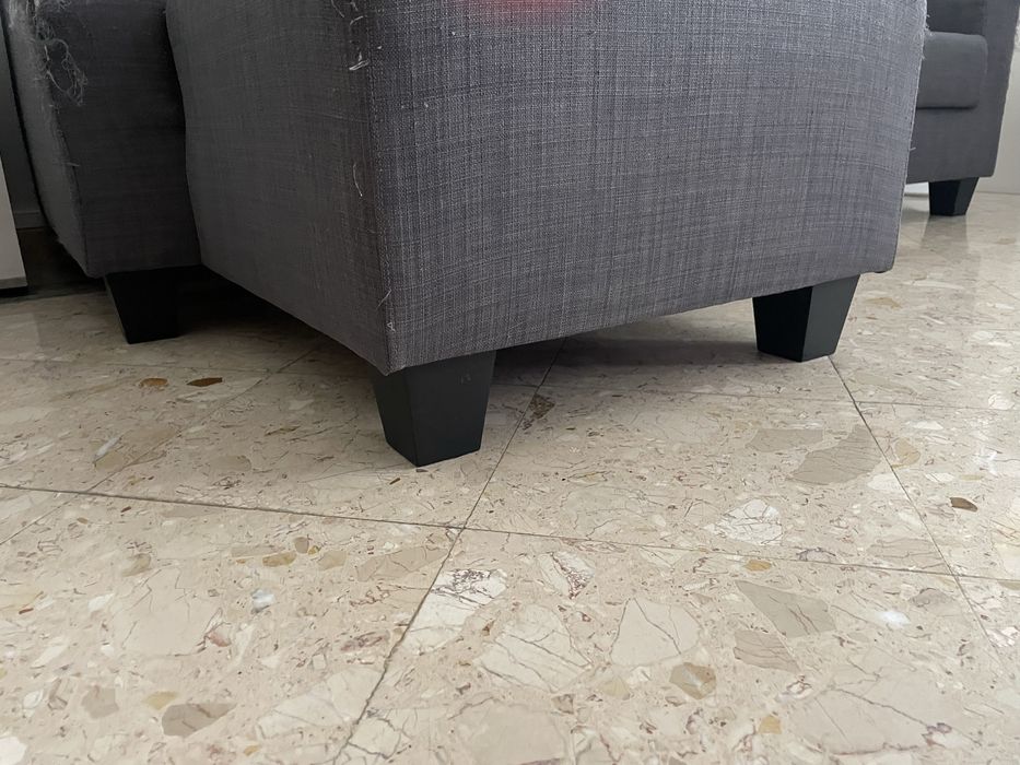 Sofá Chaise Longue Cinzento