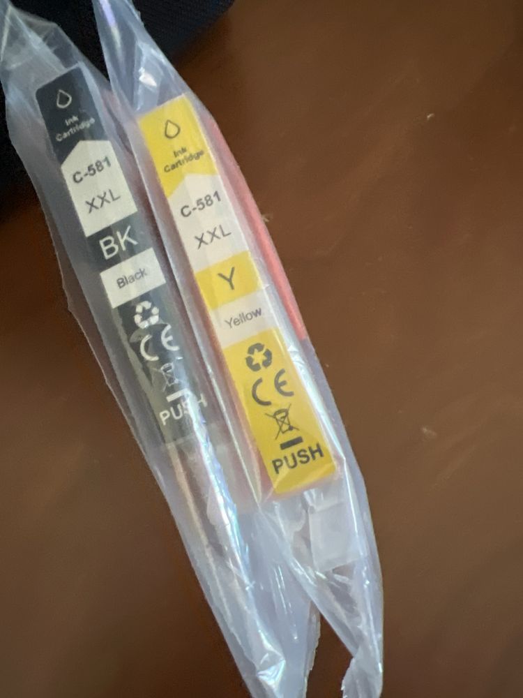 11 Cartuchos de tinta - 581 e 580 - para impressoras Canon