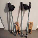 Kije teleskopowe  nordic walking Newfeel dla dwóch osób