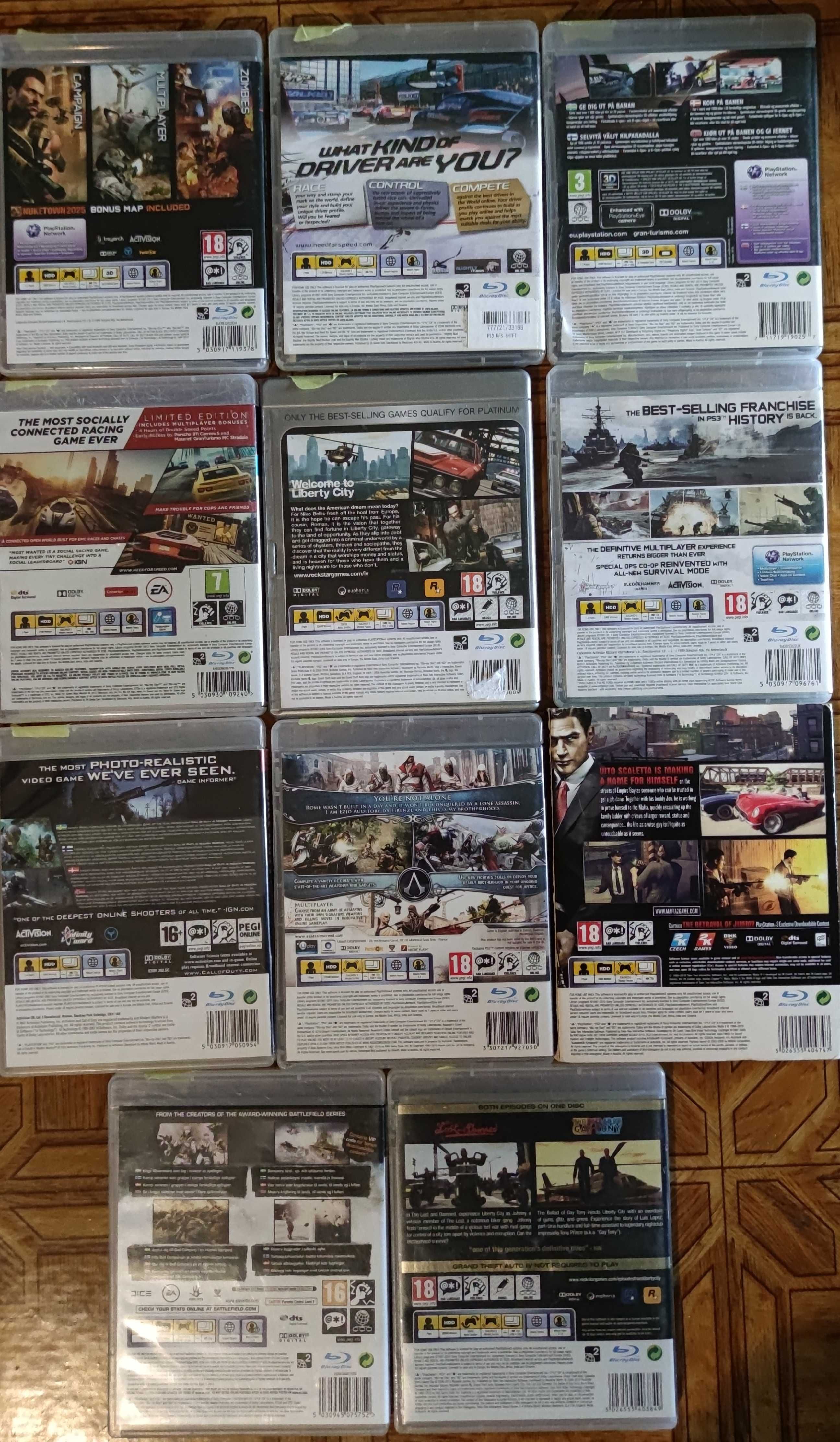 Gry ps3   NFS Call of duty Assassin's