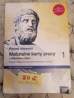Karty pracy " Ponad słowami " do polskiego klasa 1