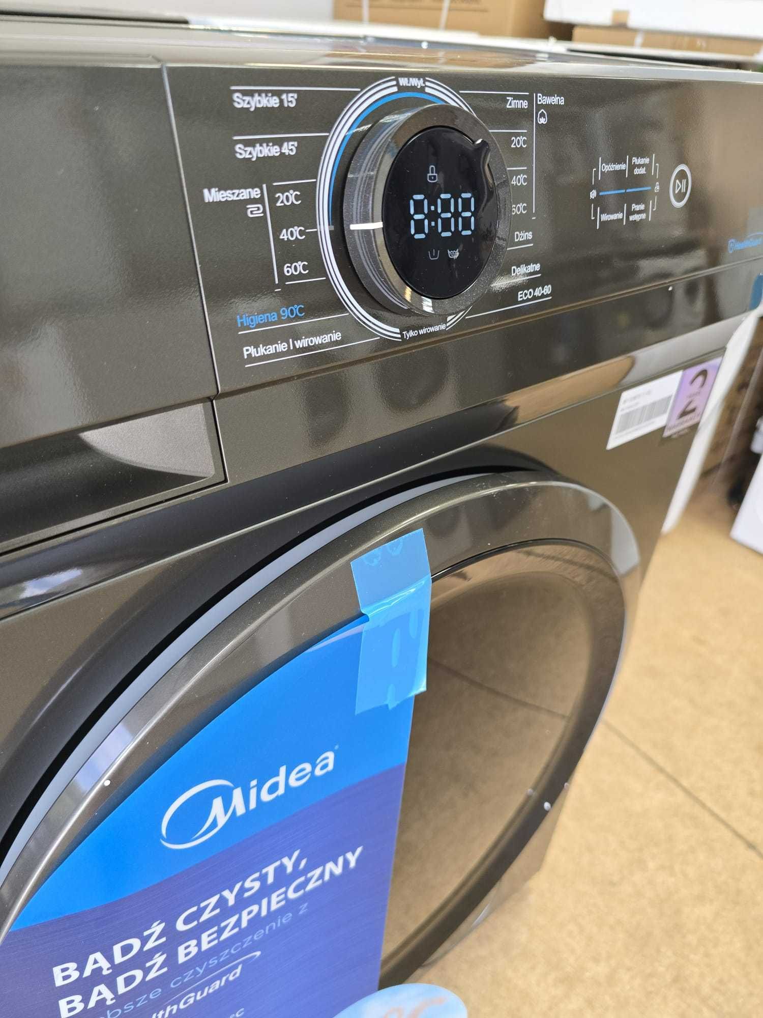 OUTLET nowa Midea Pralka Slim MF100W70/T 7 kg srebrna gwar 2 lata V1 &