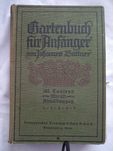 Książka ogrodnicza J.Böttner Gartenbuch für Anfänger 1922 rok