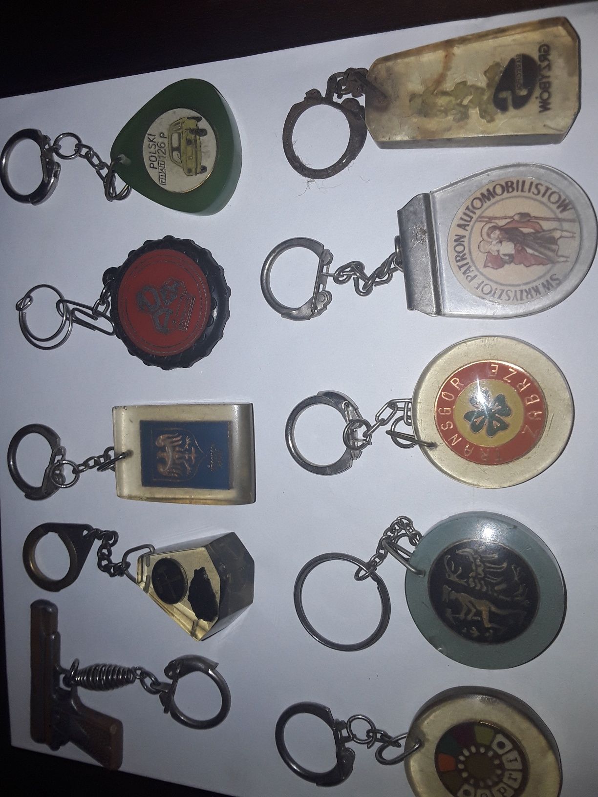 Stare breloczki 10 sztuk