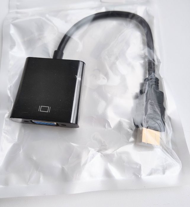 Кабель-перехідник HDMI 1080p type A to VGA без AUX виходу