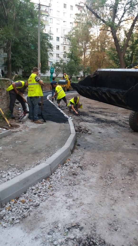 Асфальтирование,Укладка асфальта,благоустройство дорог