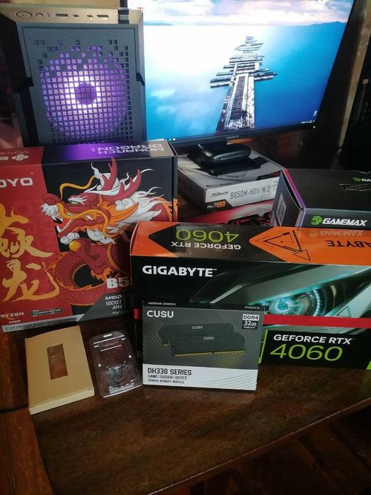 Игровой ПК Ryzen 5 3600/DDR4 32 GB/1 TB SSD/B 550/RTX 4060