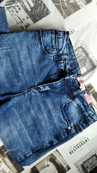 Spodnie jeansowe dziewczęce 158