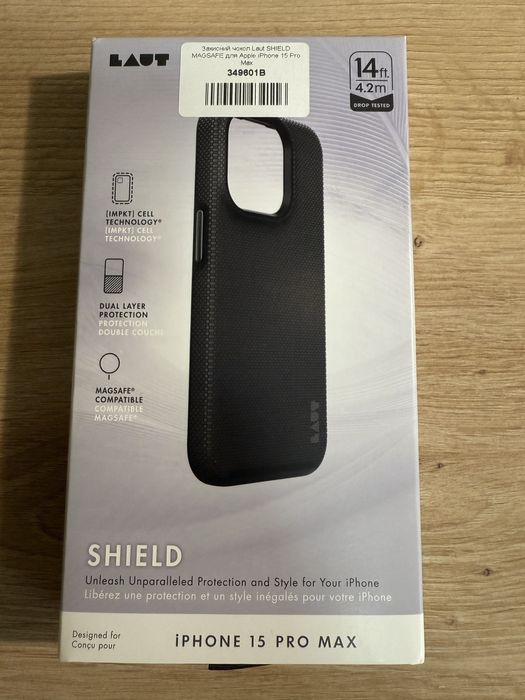 Ударопрочный чехол Laut Shield MagSafe для Apple iPhone 15 Pro Max