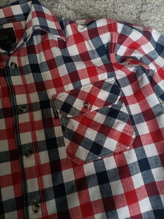 Koszula męska w kratę firma Classic Majester Fashion (L)