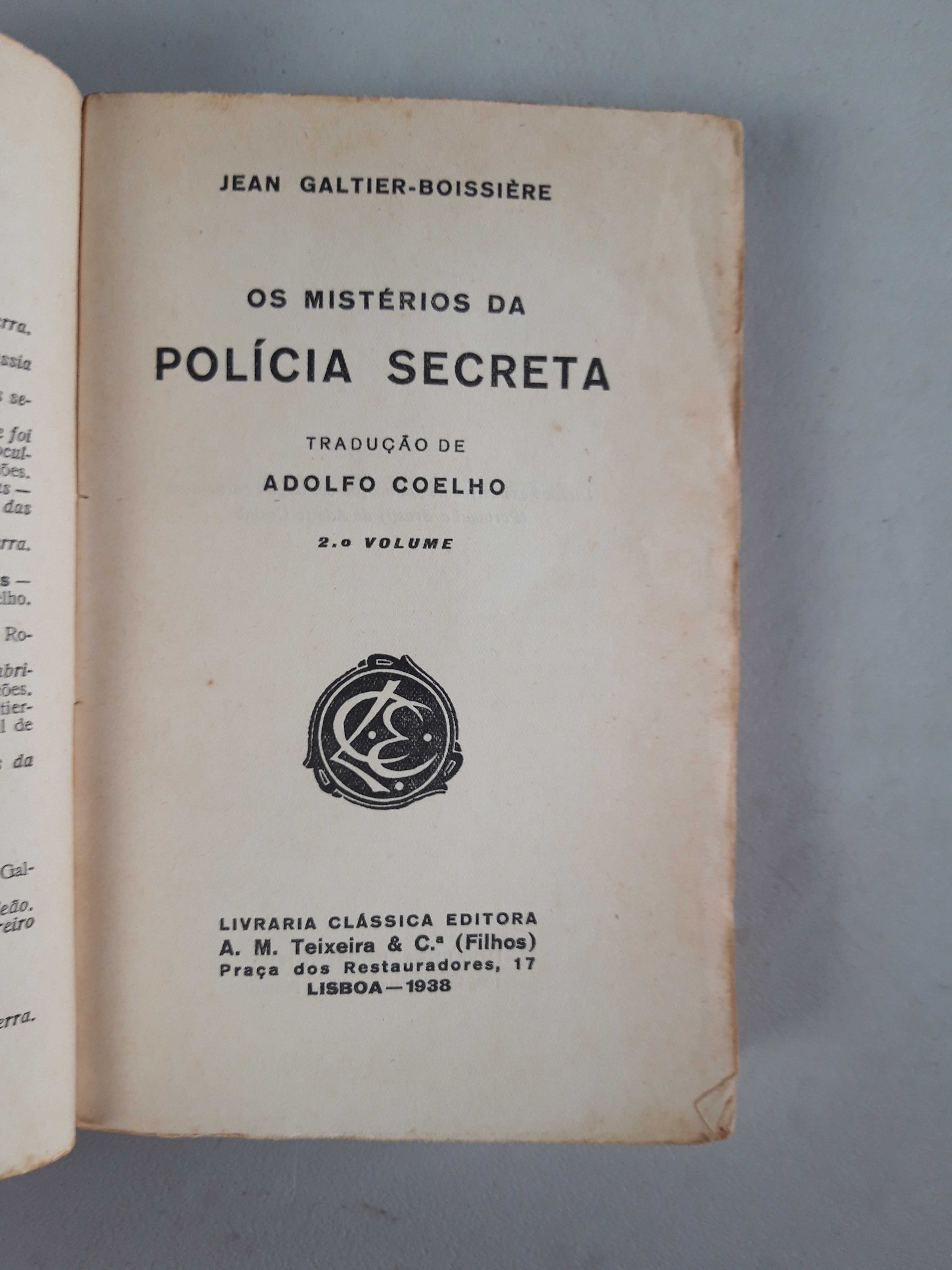 Conjunto de Livros  Ref Cx B- Os Mistérios da Polícia Secreta