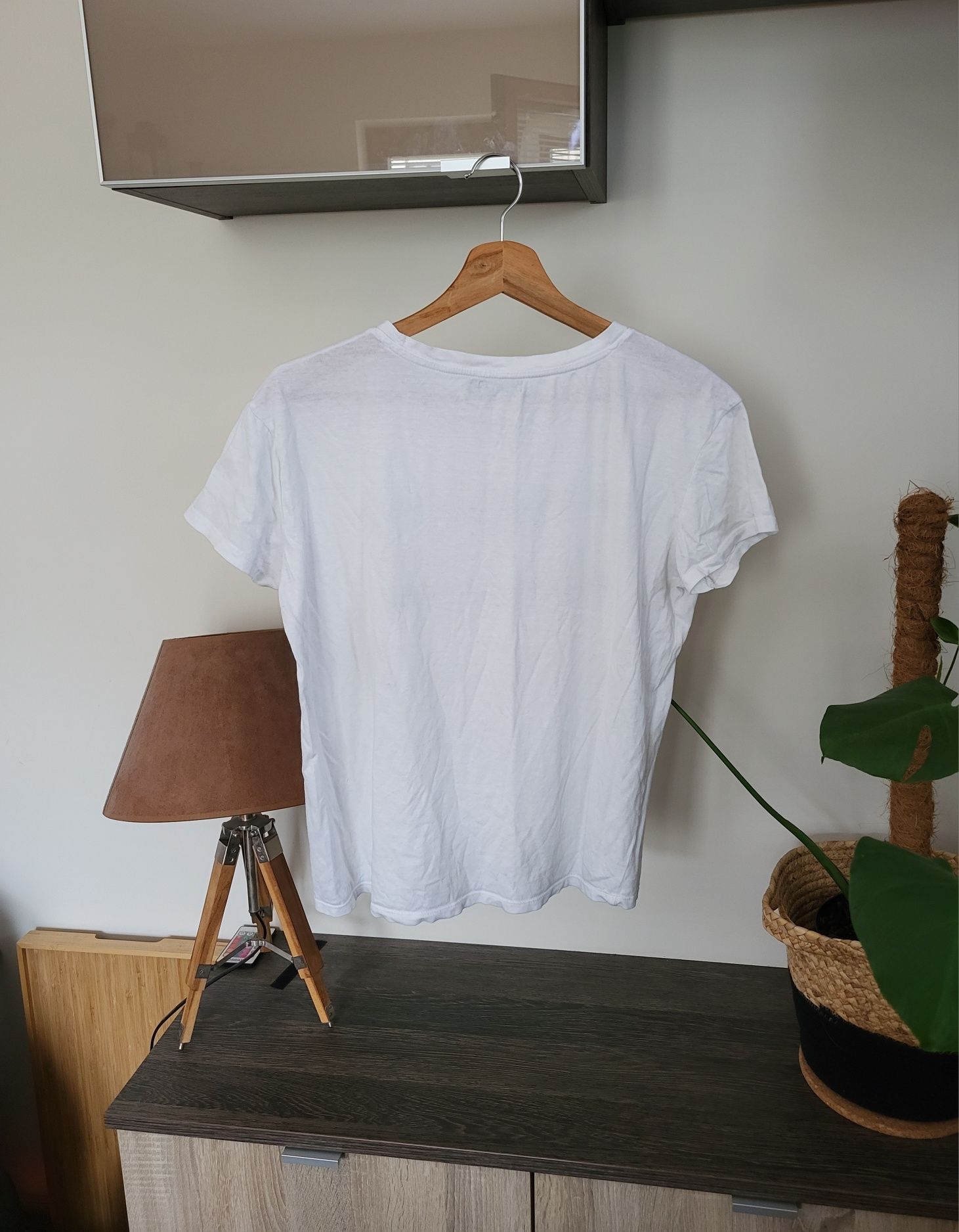 Koszulka / t-shirt biały 'Exclusive' Bershka