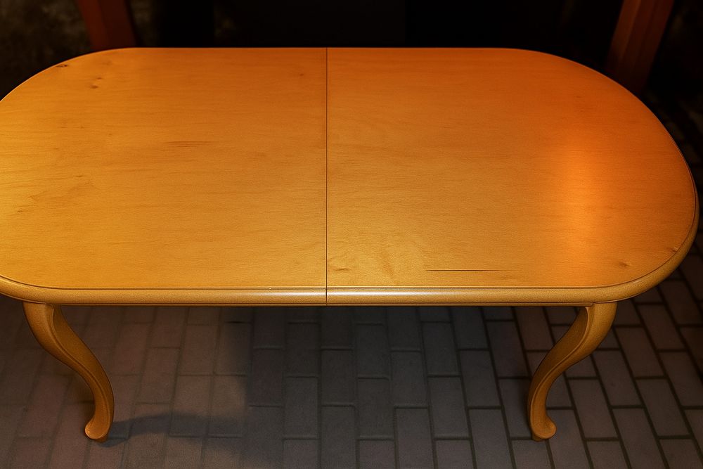 Stół drewniany rozkładany okrągły