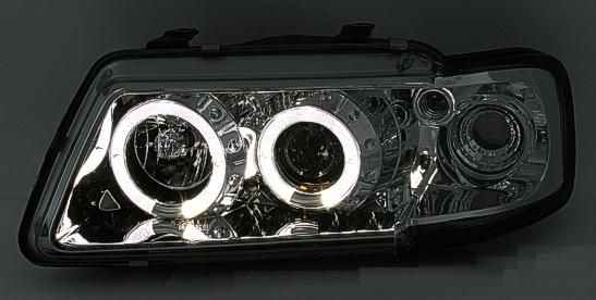Reflektory Lampy przód AUDI A3 S3 8L ANGEL EYES LED C