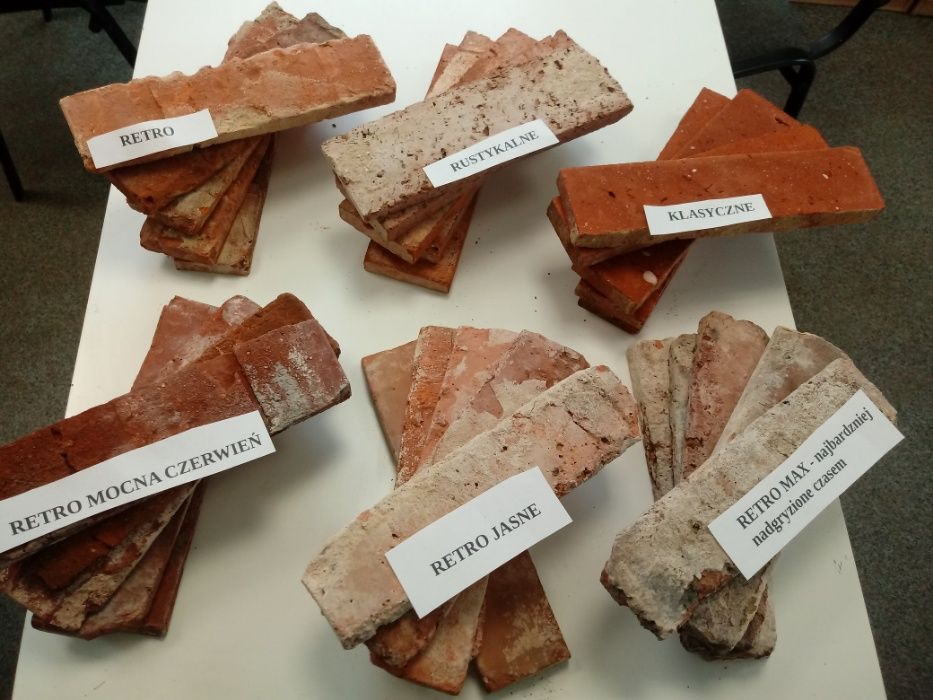 płytki RUSTYKALNE LOFT z cegły, ze starej cegły, ceglane płytki