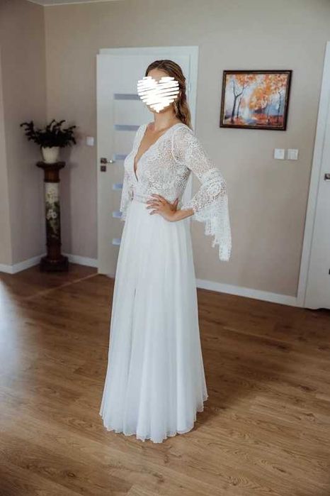 Suknia ślubna Ganselma Boho sukienka