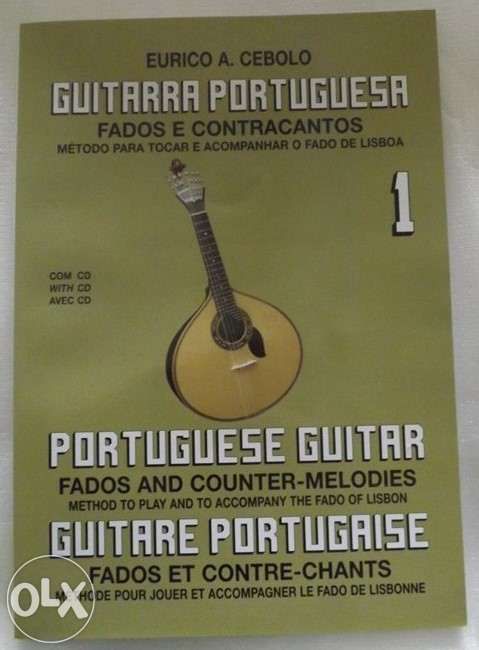 Livro do método para aprender a tocar guitarra portuguesa