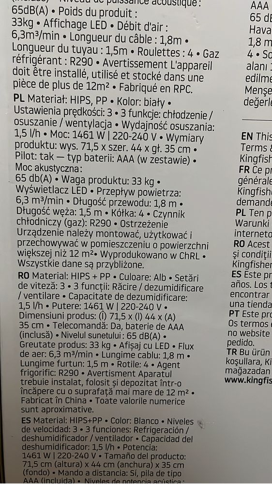 Klimatyzator przenośny monoblok CASTORAMA PROMOCJA!