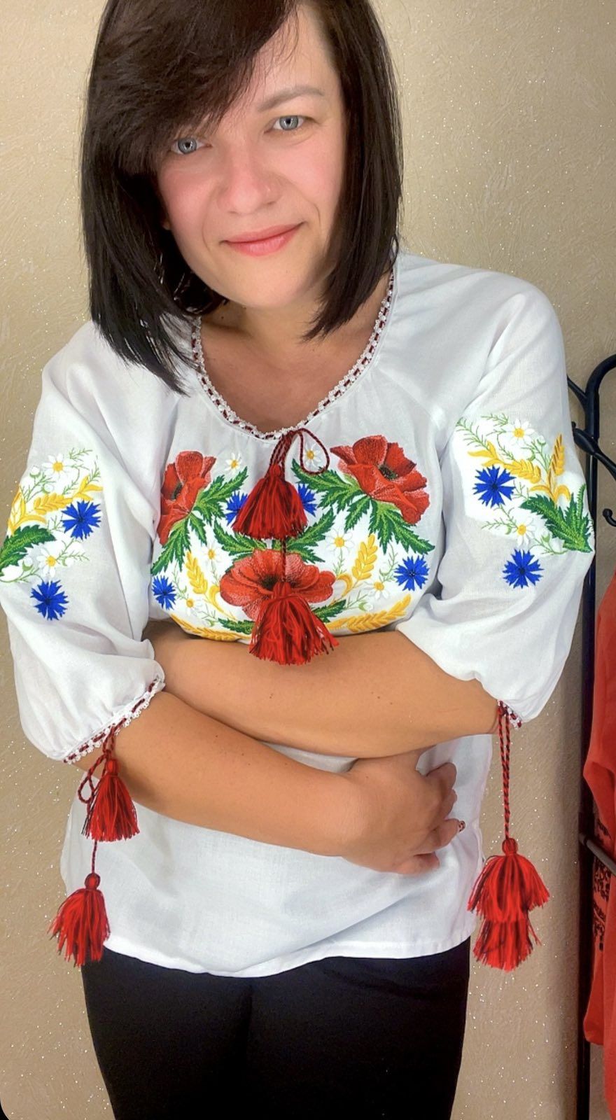 Жіноча вишиванка рукав 3/4