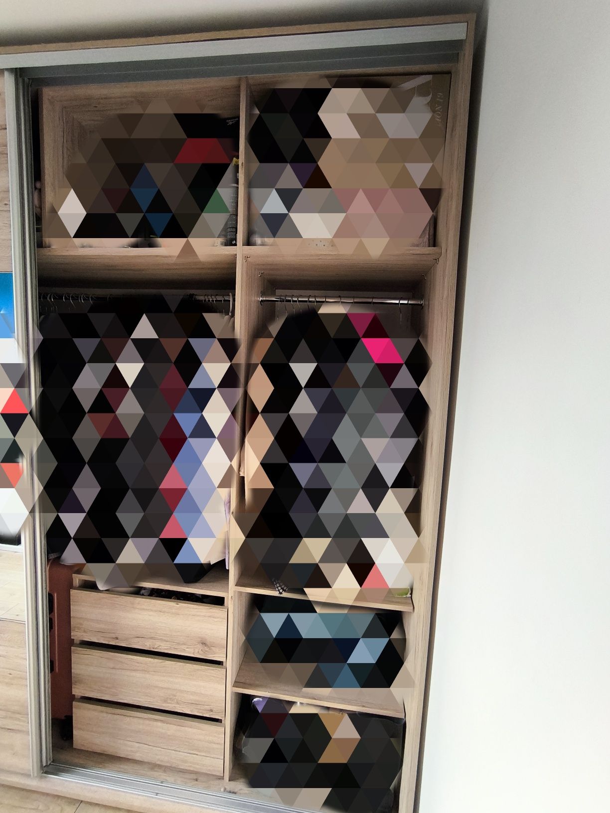 SALE !!! Solidna szafa przesuwna BRW duża 262 x 242 x 67