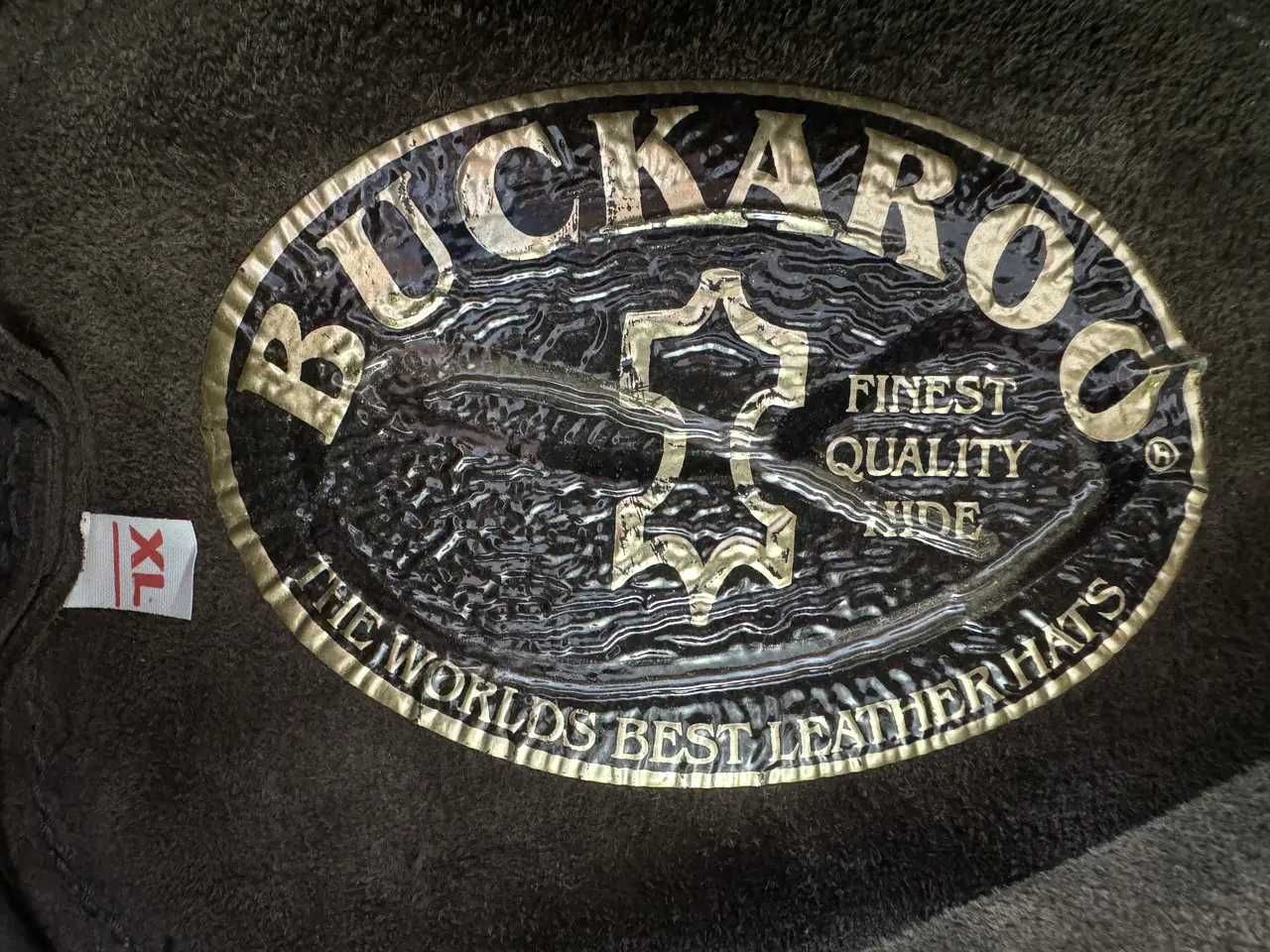 Шляпа КОВБОЙСКАЯ, кожаная, BUCKAROO, XL, 59-60 р, состояние ИДЕАЛЬНОЕ!