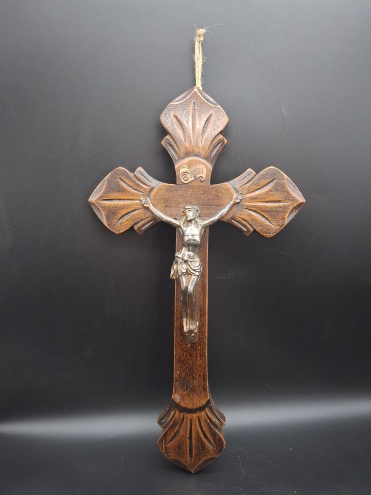 Krzyż drewniany Jezus Chrystus NR5