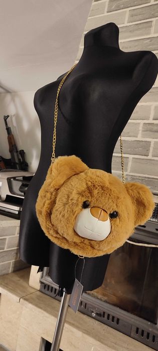 Pluszowe torebki w kształcie misiej głowy