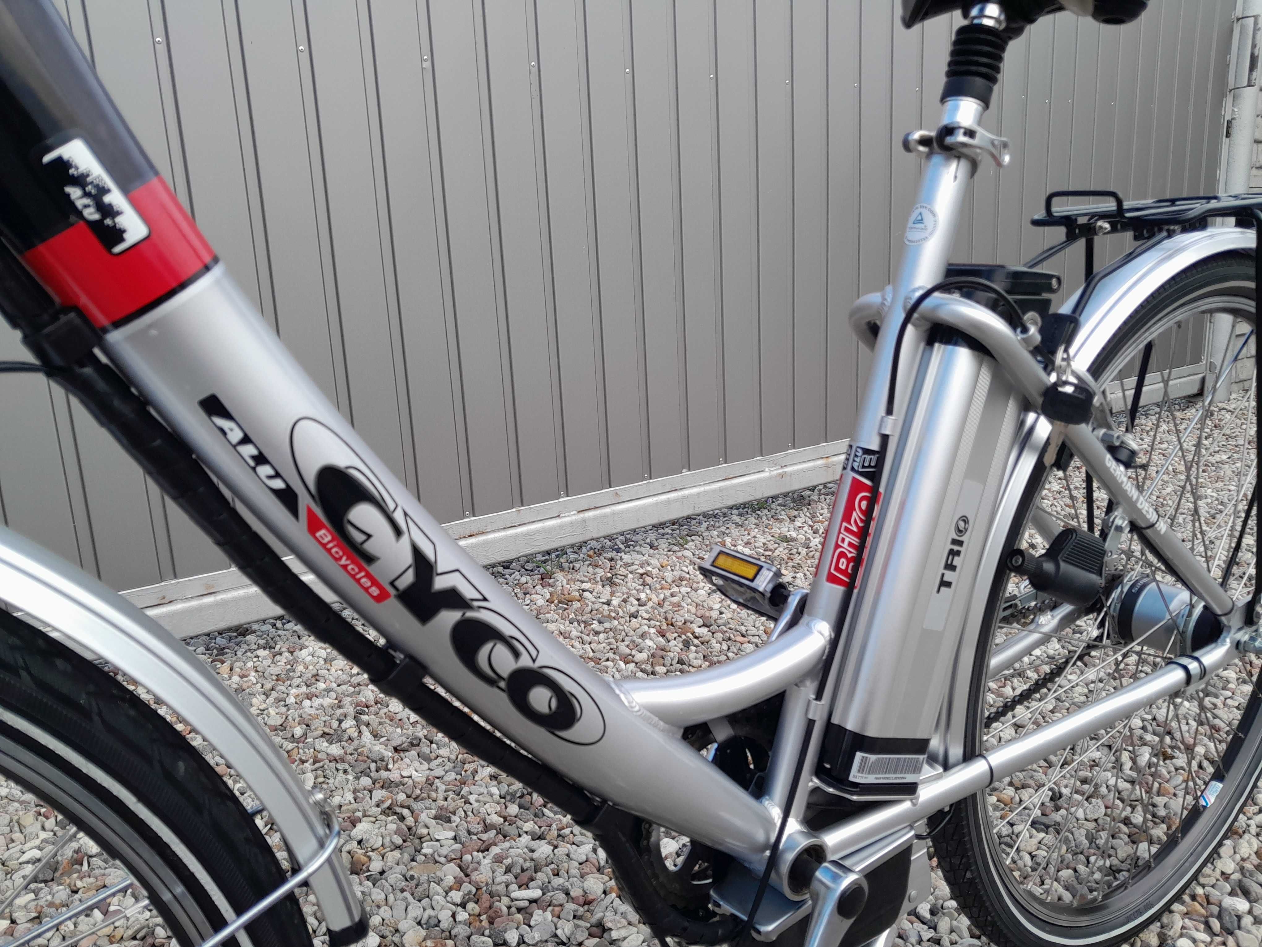 Rower elektryczny  CYCO ALU BICYCLES 24V 250W 7 biegów z Niemiec