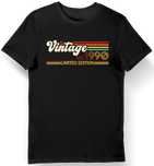 Koszulka męska na urodziny 35 limited edition vintage 1990 czarna 3XL