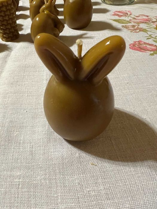 Świece świeczki z naturalnego wosku pszczelego, nierafinowanego