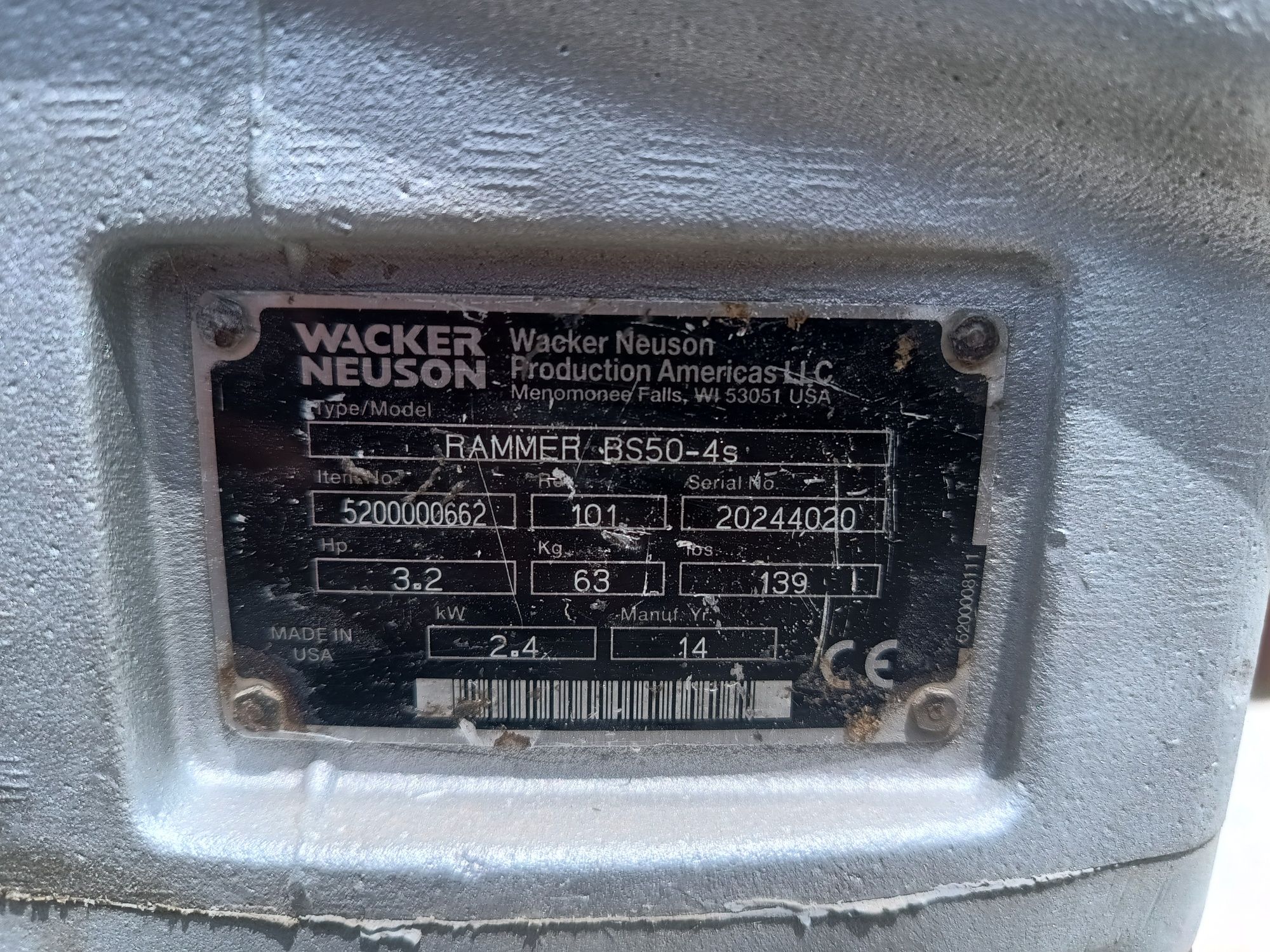 Wacker neuson bs50-4 skoczek