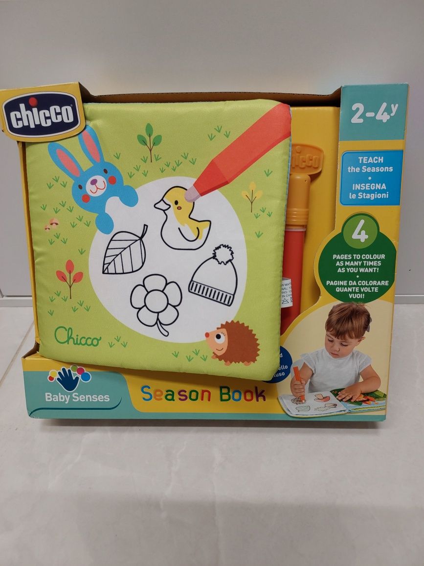 Chicco season book książka do malowania nowa