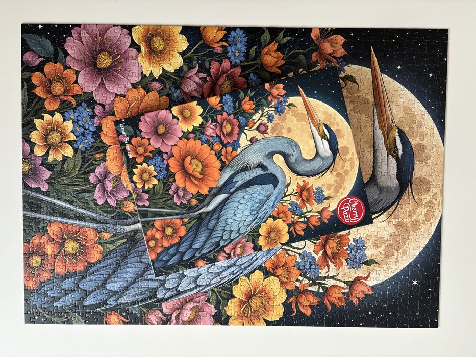 Puzzle 1000 cherry pazzi | kompletne | lunar serenade czapla