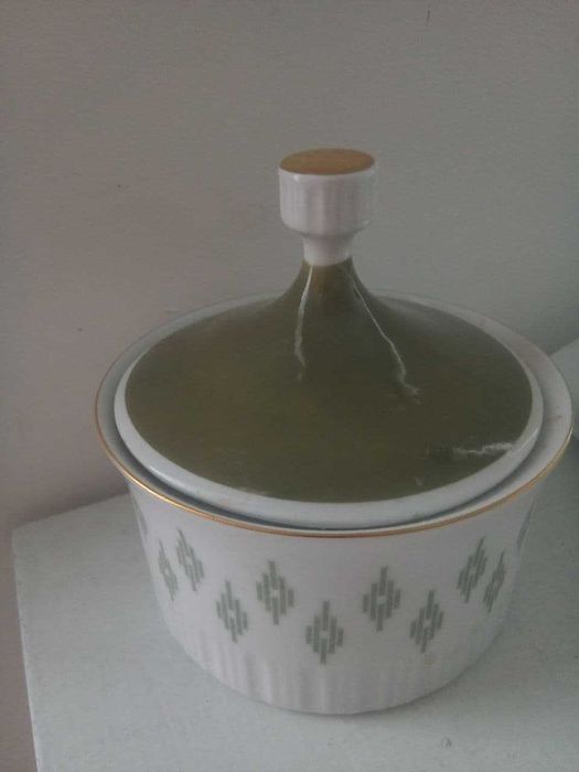 винтаж ваза ретро 70 - х Чехия  фарфор ГДР сахарница