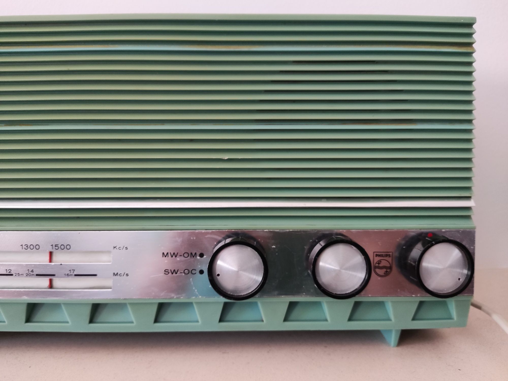 Rádio Philips "tropicalized" Azul antigo - Vintage (1964)