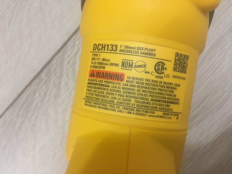 Dewalt DCH133 20v аккумуляторный перфоратор Оригинал из США