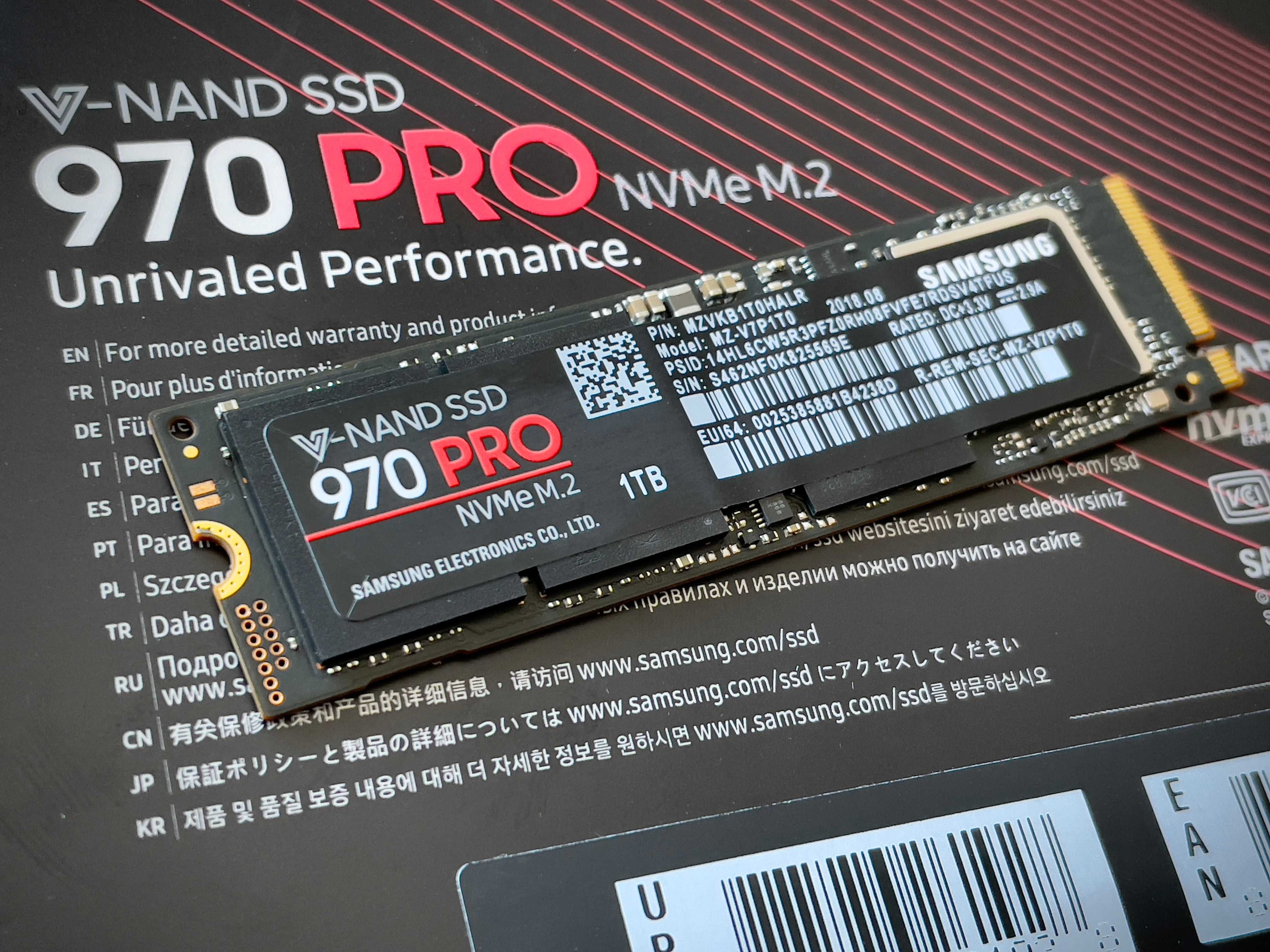 Dysk SSD Samsung 970 Pro 1TB (NVMe M.2)