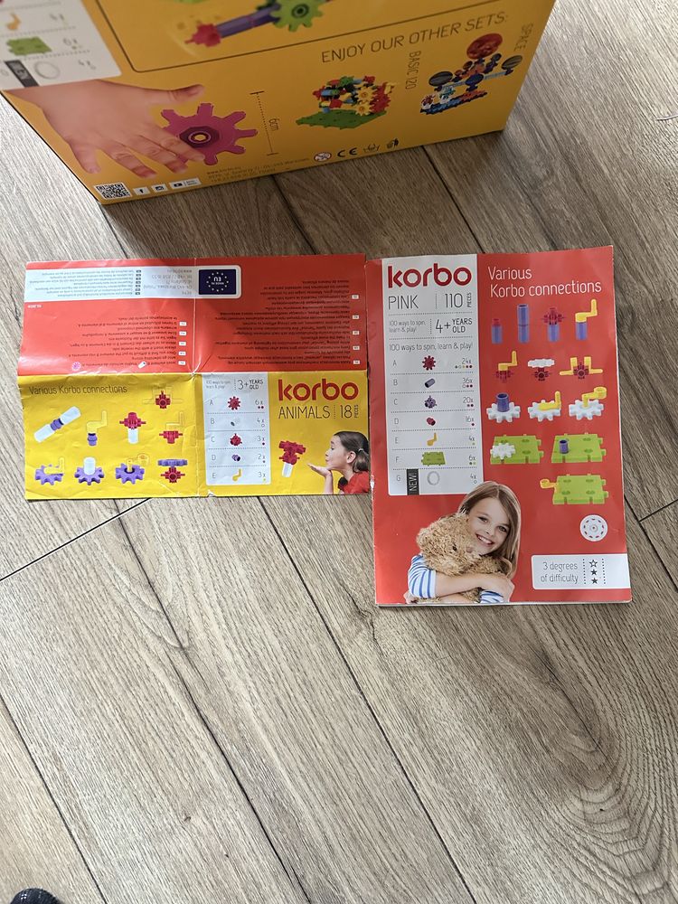 Korbo Pink i Animals klocki