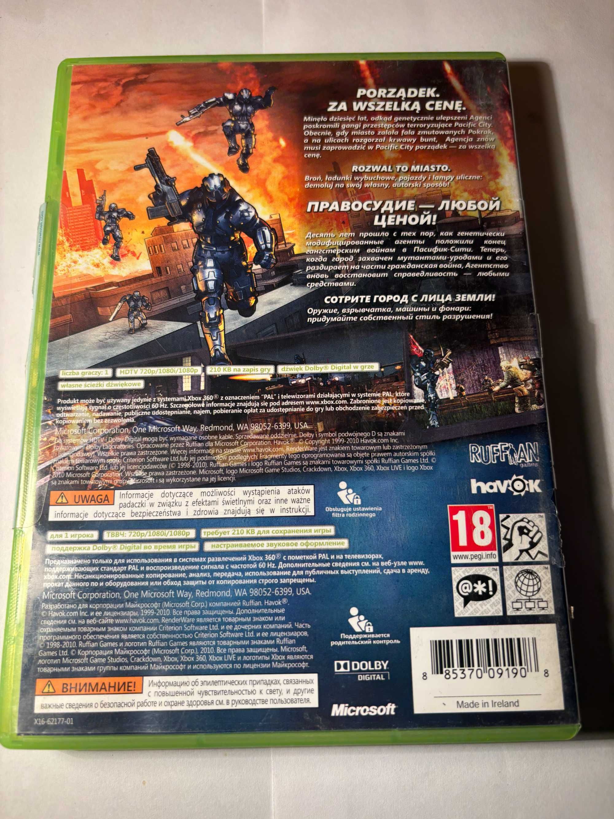 Gra Crackdown 2 Wersja Pl Xbox 360 + Gratis