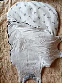 Cieplutki śpiworek do łóżeczka rozm.53-68cm