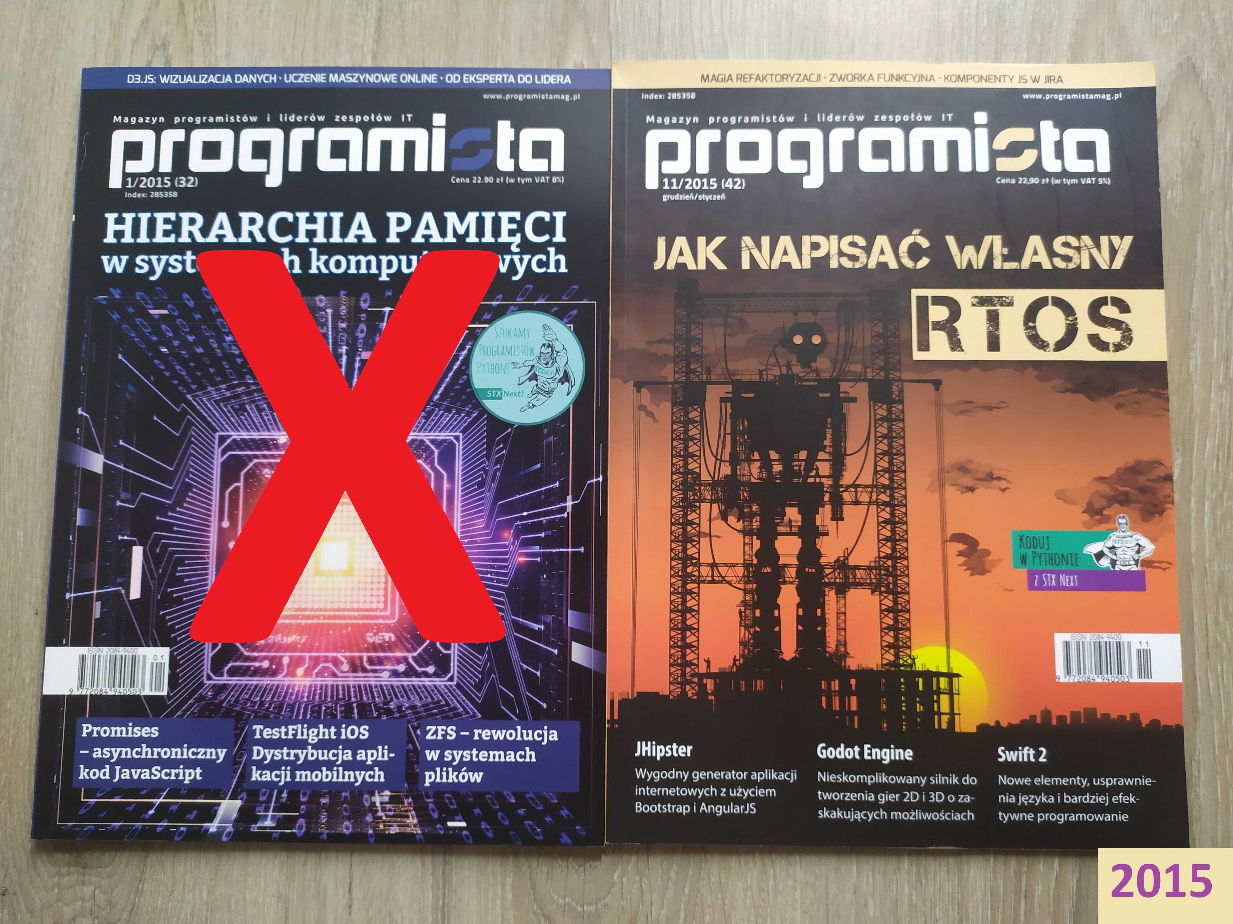 Magazyn / Czasopismo "Programista" - różne numery od 2012 do 2021 roku