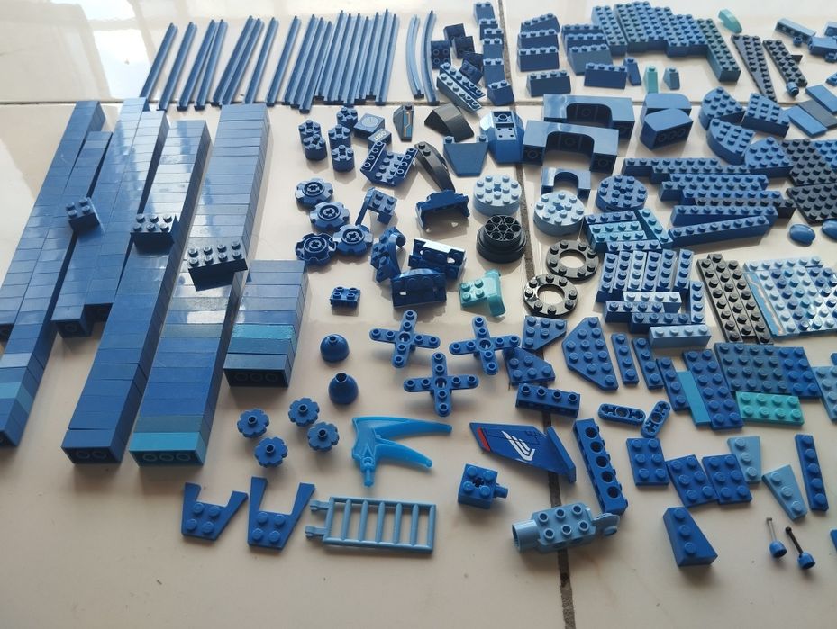 LEGO peças original cor azul