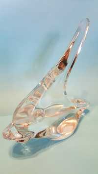 Ryba szklana miecznik figurka przycisk do papieru Daum Crystal France