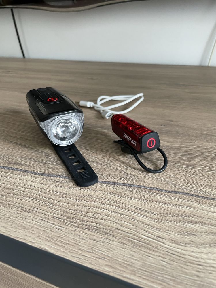 Lampki Rowerowe: Sigma Model: Aura 80 USB