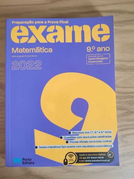 Livro Preparação para a Prova Final 2022 - Matemática - 9.º Ano