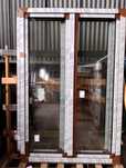 Okno PCV balkonowe 2sztuki Salamander 82 1580x2360 Orzech Nowe