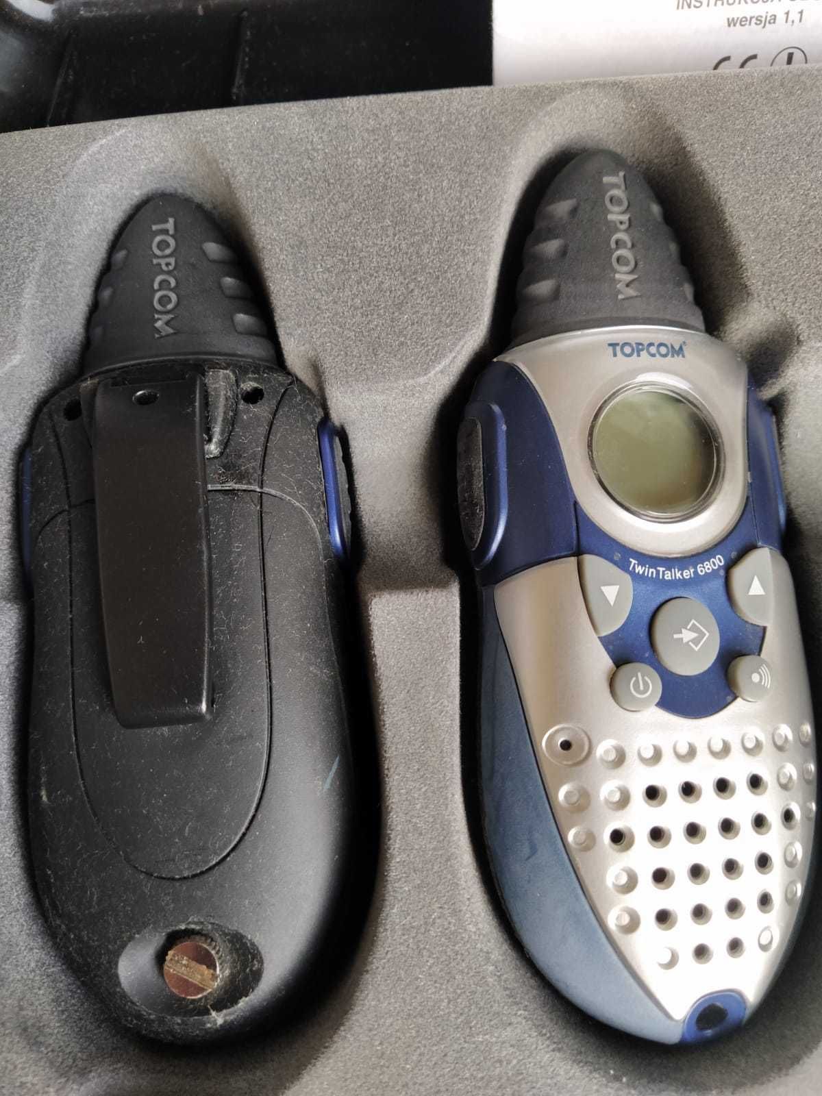 Krótkofalówki zestaw z walizką i osprzętem  topcom twin talker 6800