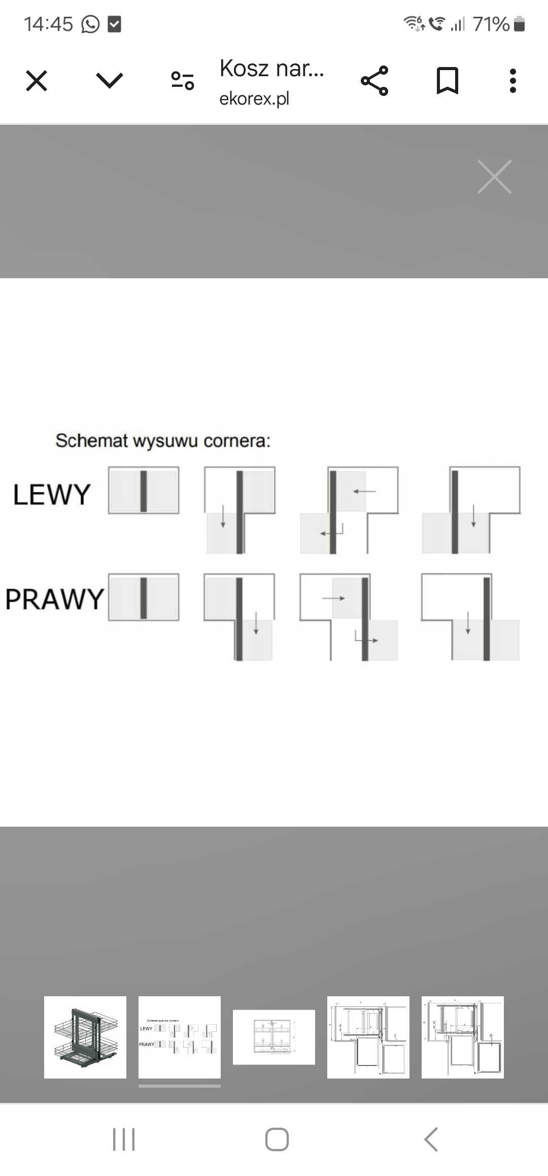 Wysuwany kosz do kuchni