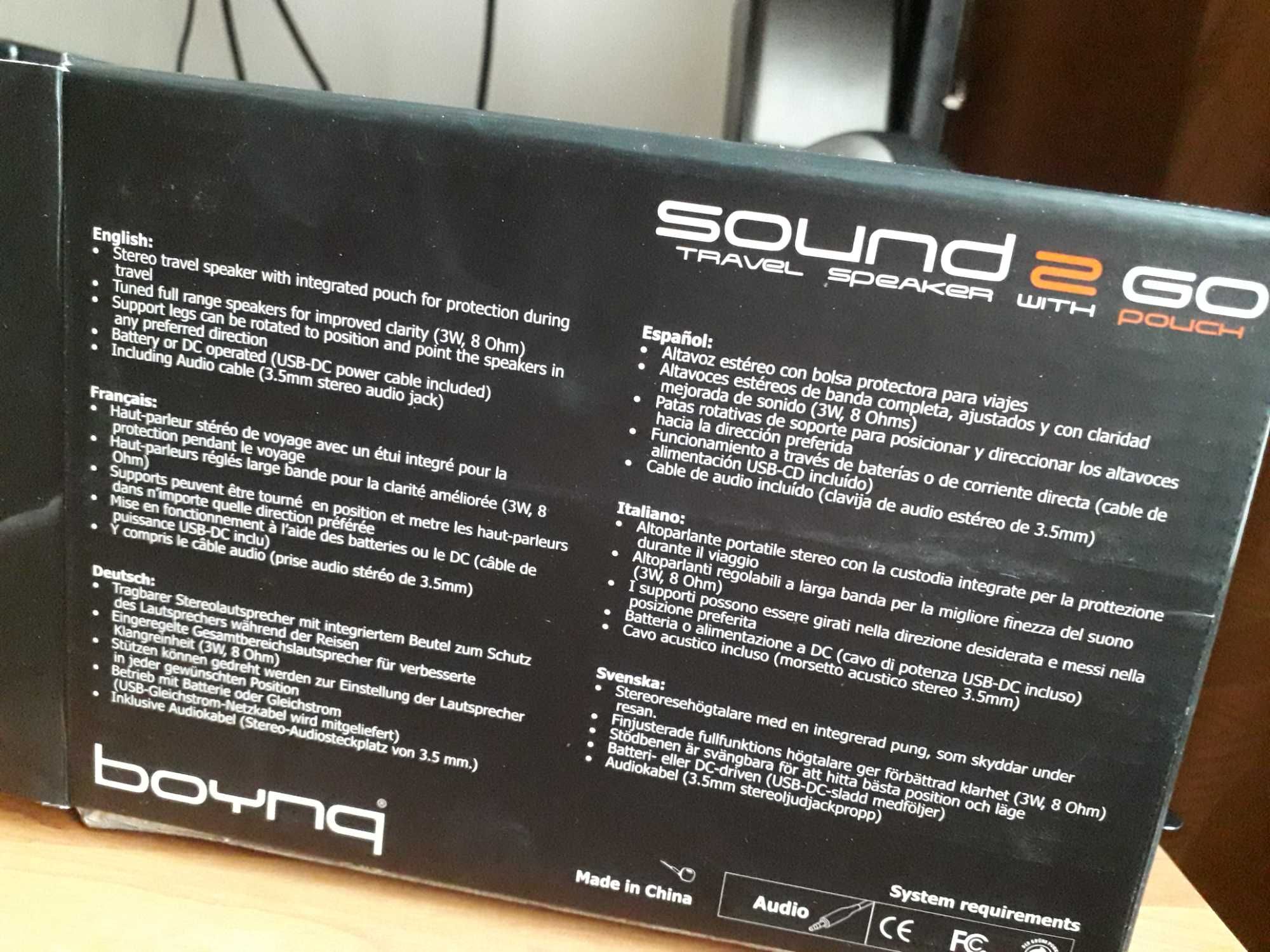 Głośnik boynq intel sound 2 go na usb lub na baterie